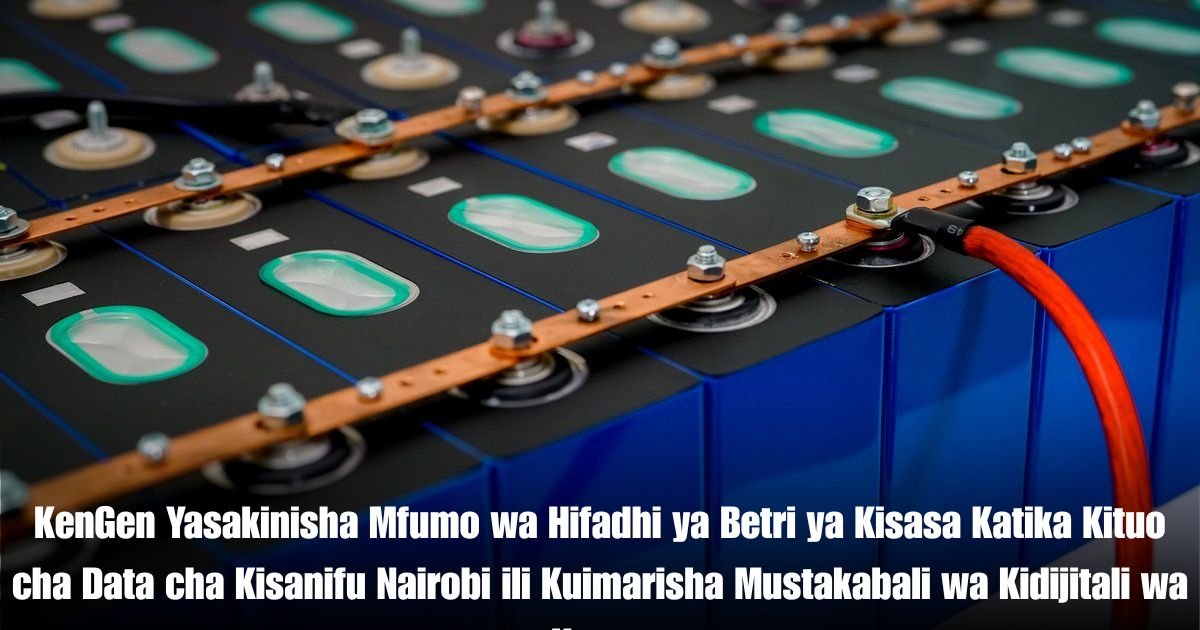 KenGen Yasakinisha Mfumo wa Hifadhi ya Betri ya Kisasa Katika Kituo cha Data cha Kisanifu Nairobi ili Kuimarisha Mustakabali wa Kidijitali wa Kenya