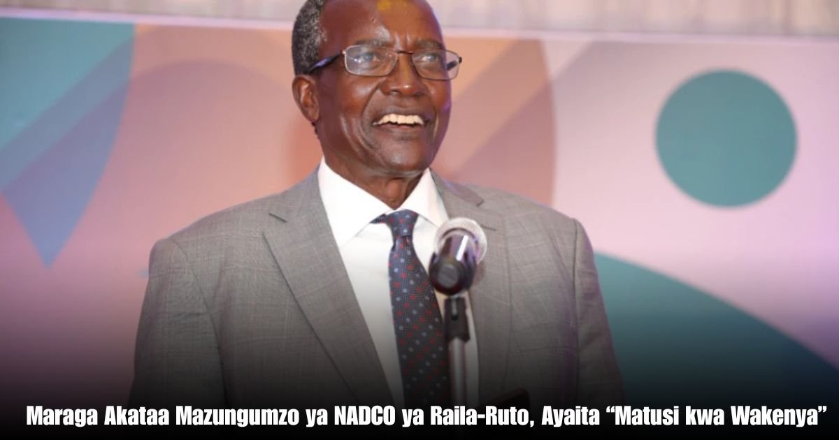 Maraga Akataa Mazungumzo ya NADCO ya Raila-Ruto, Ayaita “Matusi kwa Wakenya”