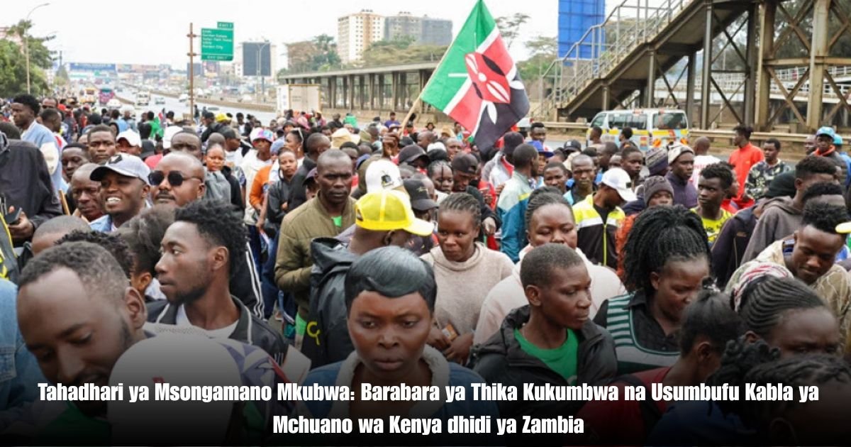 Tahadhari ya Msongamano Mkubwa: Barabara ya Thika Kukumbwa na Usumbufu Kabla ya Mchuano wa Kenya dhidi ya Zambia