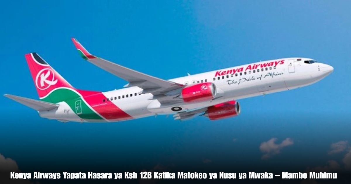 Kenya Airways Yapata Hasara ya Ksh 12B Katika Matokeo ya Nusu ya Mwaka – Mambo Muhimu