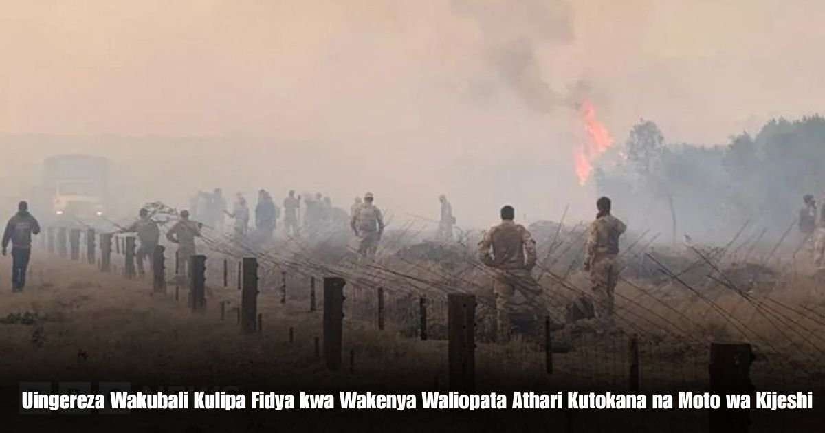 Uingereza Wakubali Kulipa Fidya kwa Wakenya Waliopata Athari Kutokana na Moto wa Kijeshi