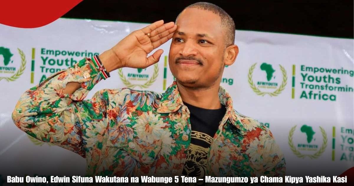 Babu Owino, Edwin Sifuna Wakutana na Wabunge 5 Tena – Mazungumzo ya Chama Kipya Yashika Kasi