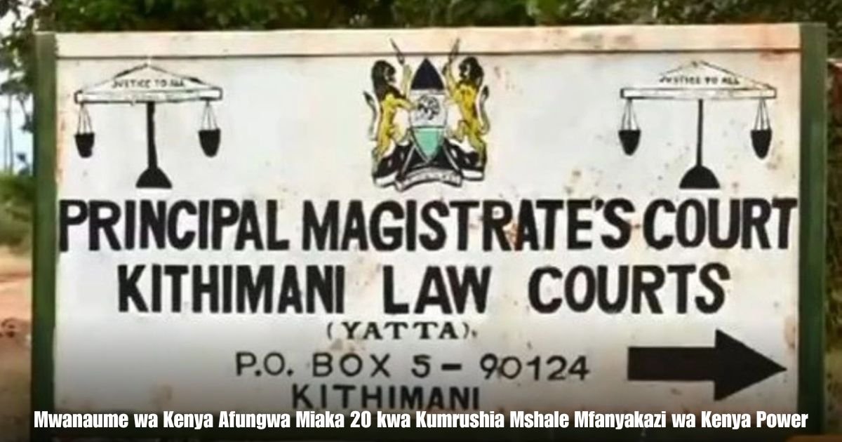 Mwanaume wa Kenya Afungwa Miaka 20 kwa Kumrushia Mshale Mfanyakazi wa Kenya Power