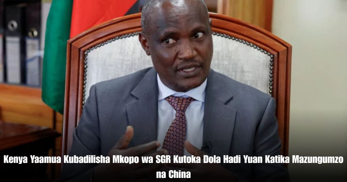 Kenya Yaamua Kubadilisha Mkopo wa SGR Kutoka Dola Hadi Yuan Katika Mazungumzo na China