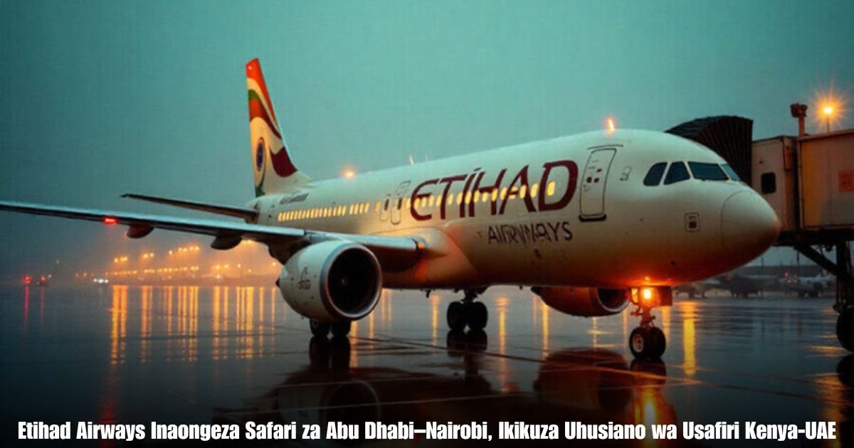 Etihad Airways Inaongeza Safari za Abu Dhabi–Nairobi, Ikikuza Uhusiano wa Usafiri Kenya-UAE