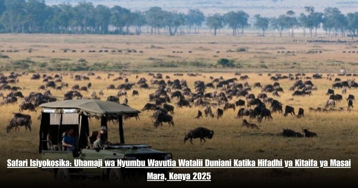 Safari Isiyokosika: Uhamaji wa Nyumbu Wavutia Watalii Duniani Katika Hifadhi ya Kitaifa ya Masai Mara, Kenya 2025