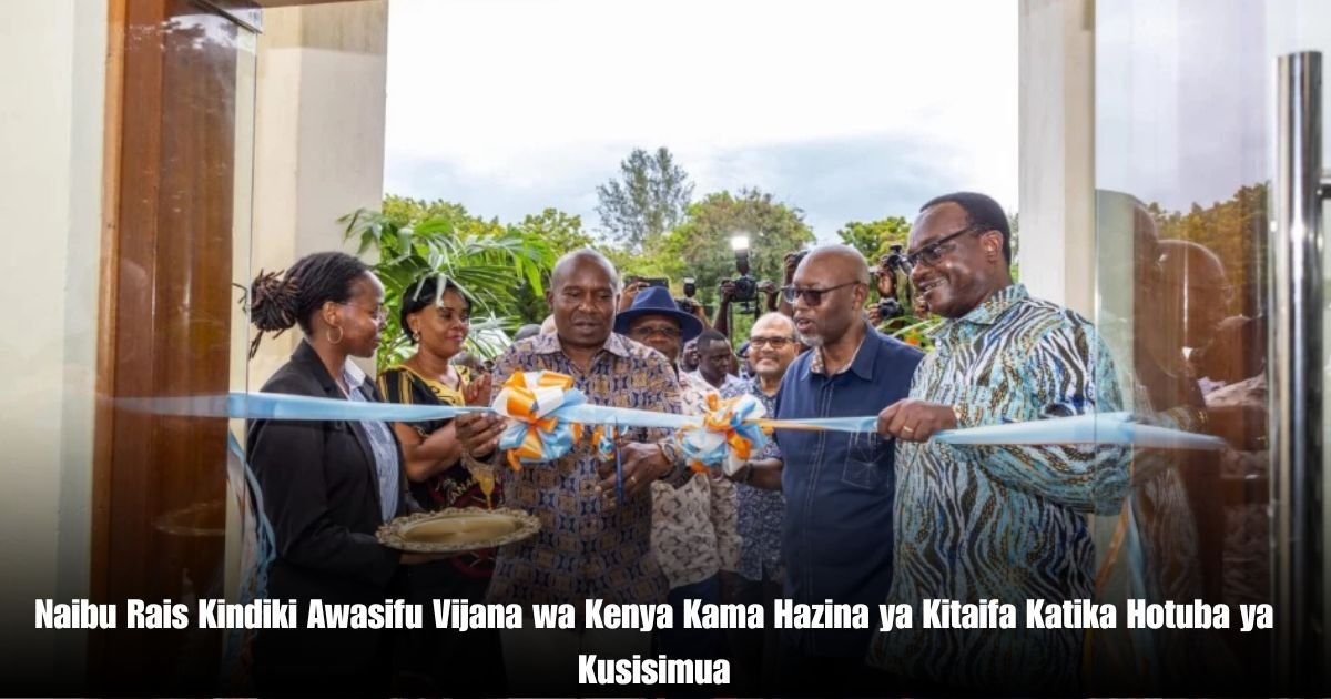 Naibu Rais Kindiki Awasifu Vijana wa Kenya Kama Hazina ya Kitaifa Katika Hotuba ya Kusisimua