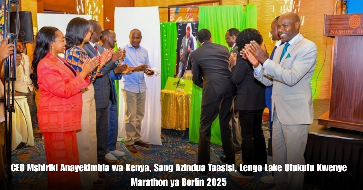 CEO Mshiriki Anayekimbia wa Kenya, Sang Azindua Taasisi, Lengo Lake Utukufu Kwenye Marathon ya Berlin 2025