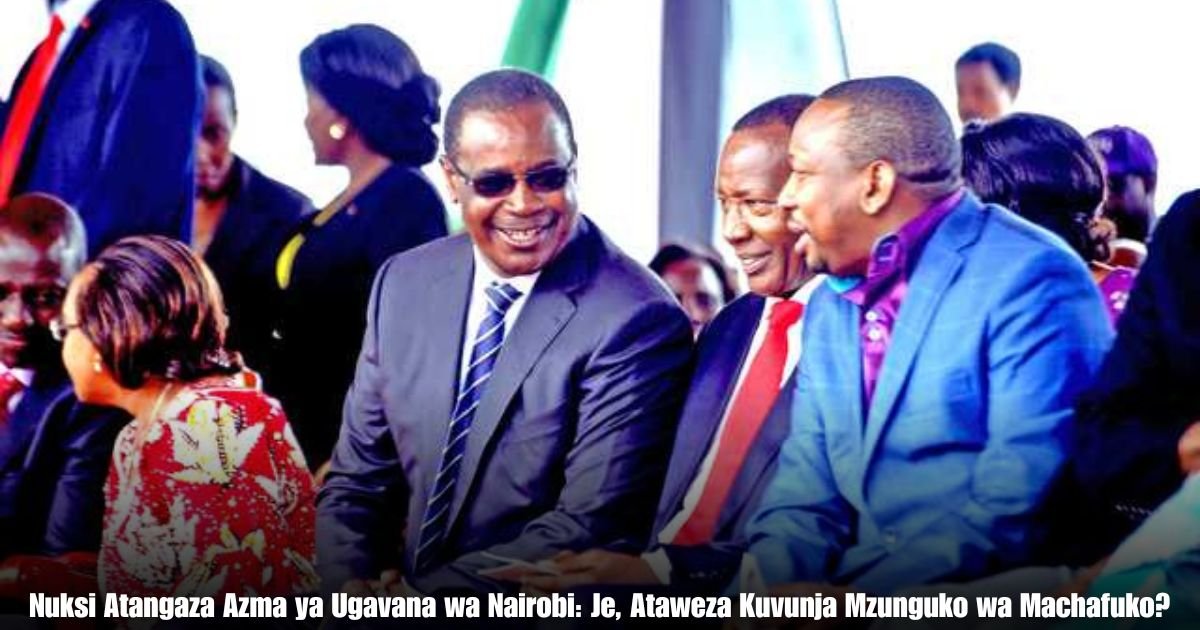 Nuksi Atangaza Azma ya Ugavana wa Nairobi: Je, Ataweza Kuvunja Mzunguko wa Machafuko?