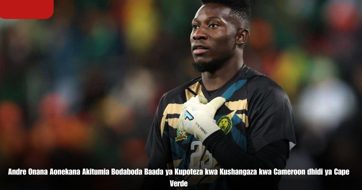 Andre Onana Aonekana Akitumia Bodaboda Baada ya Kupoteza kwa Kushangaza kwa Cameroon dhidi ya Cape Verde