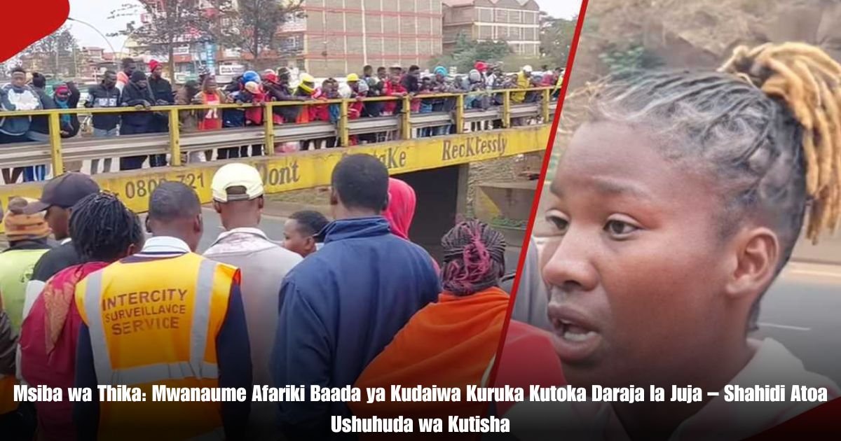 Msiba wa Thika: Mwanaume Afariki Baada ya Kudaiwa Kuruka Kutoka Daraja la Juja – Shahidi Atoa Ushuhuda wa Kutisha