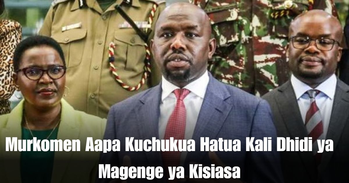 Murkomen Aapa Kuchukua Hatua Kali Dhidi ya Magenge ya Kisiasa