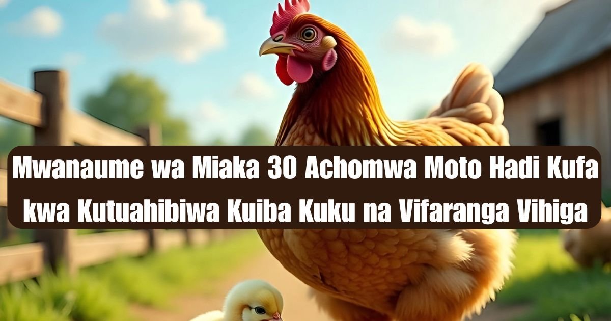 Mwanaume wa Miaka 30 Achomwa Moto Hadi Kufa kwa Kutuahibiwa Kuiba Kuku na Vifaranga Vihiga