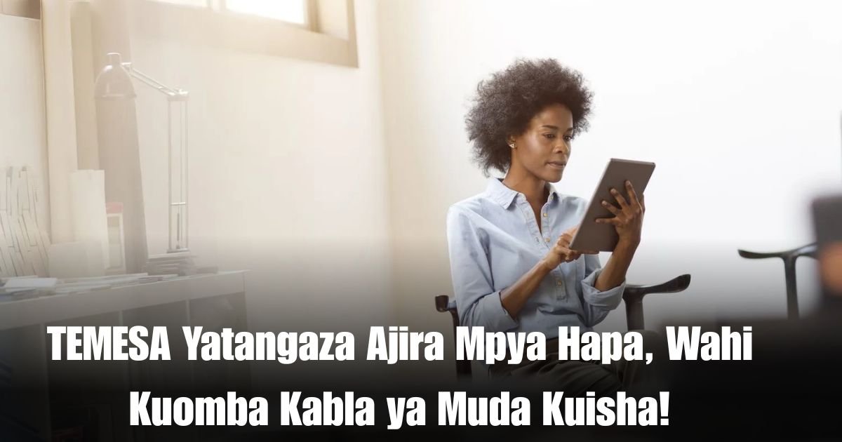 TEMESA Yatangaza Ajira Mpya Hapa, Wahi Kuomba Kabla ya Muda Kuisha!