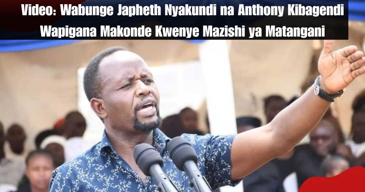 Video: Wabunge Japheth Nyakundi na Anthony Kibagendi Wapigana Makonde Kwenye Mazishi ya Matangani