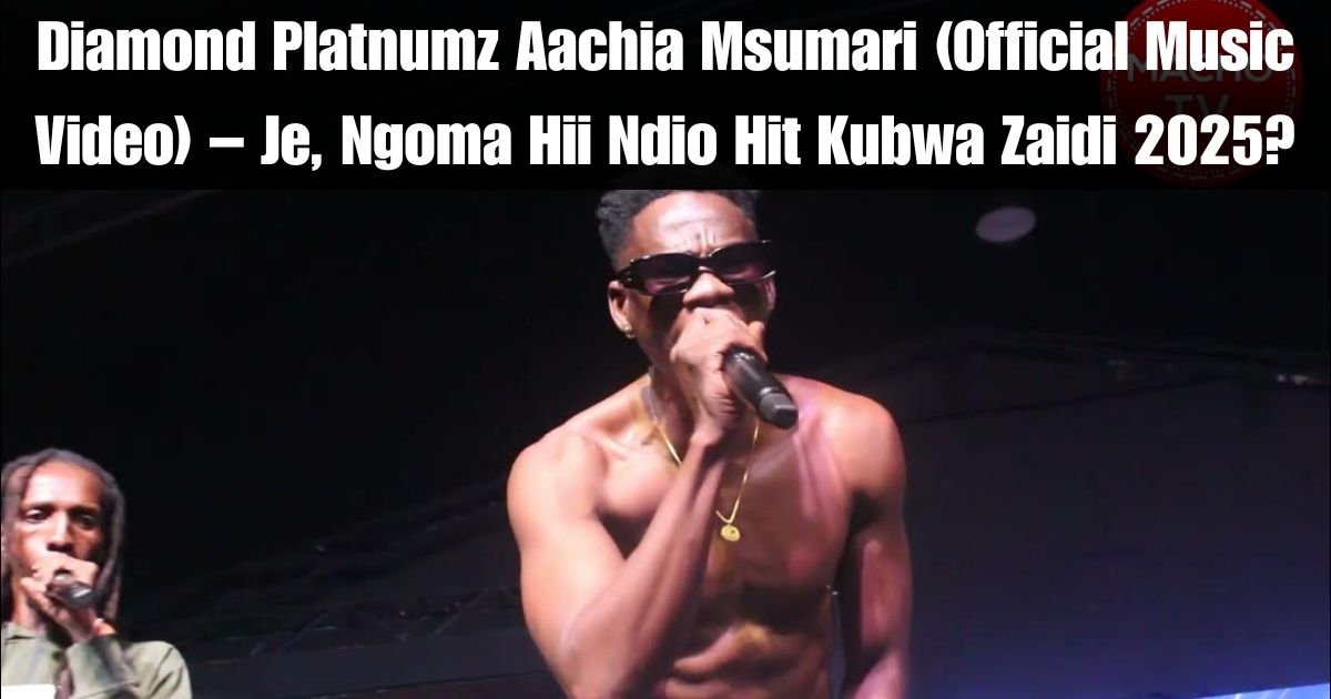 Diamond Platnumz Aachia Msumari (Official Music Video) – Je, Ngoma Hii Ndio Hit Kubwa Zaidi 2025?