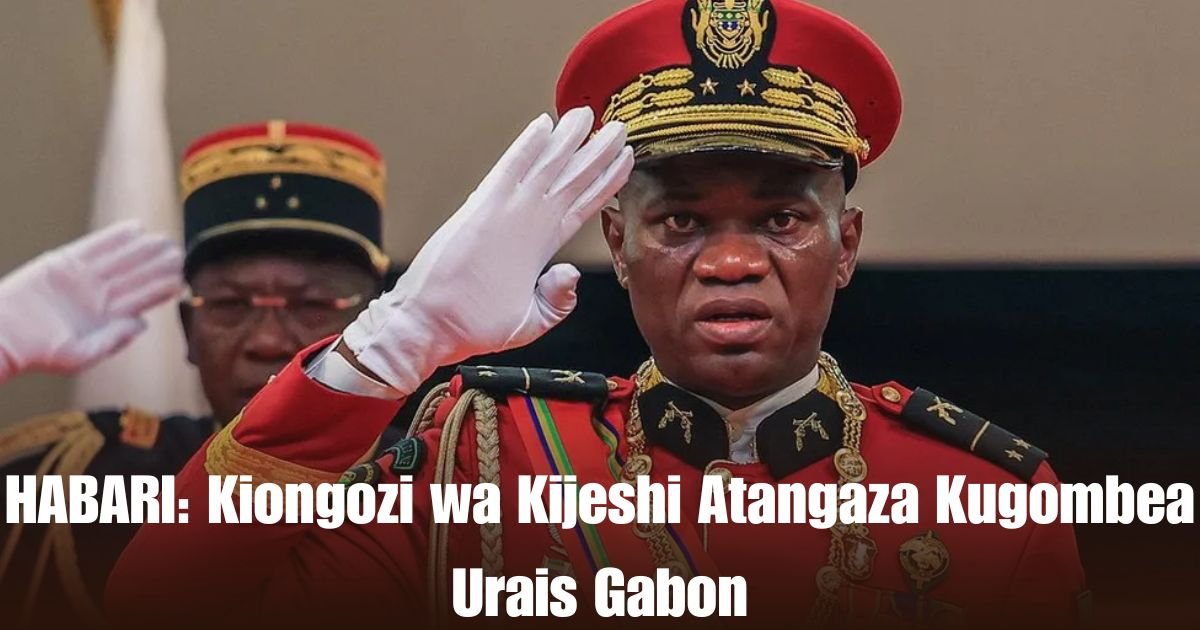 HABARI: Kiongozi wa Kijeshi Atangaza Kugombea Urais Gabon