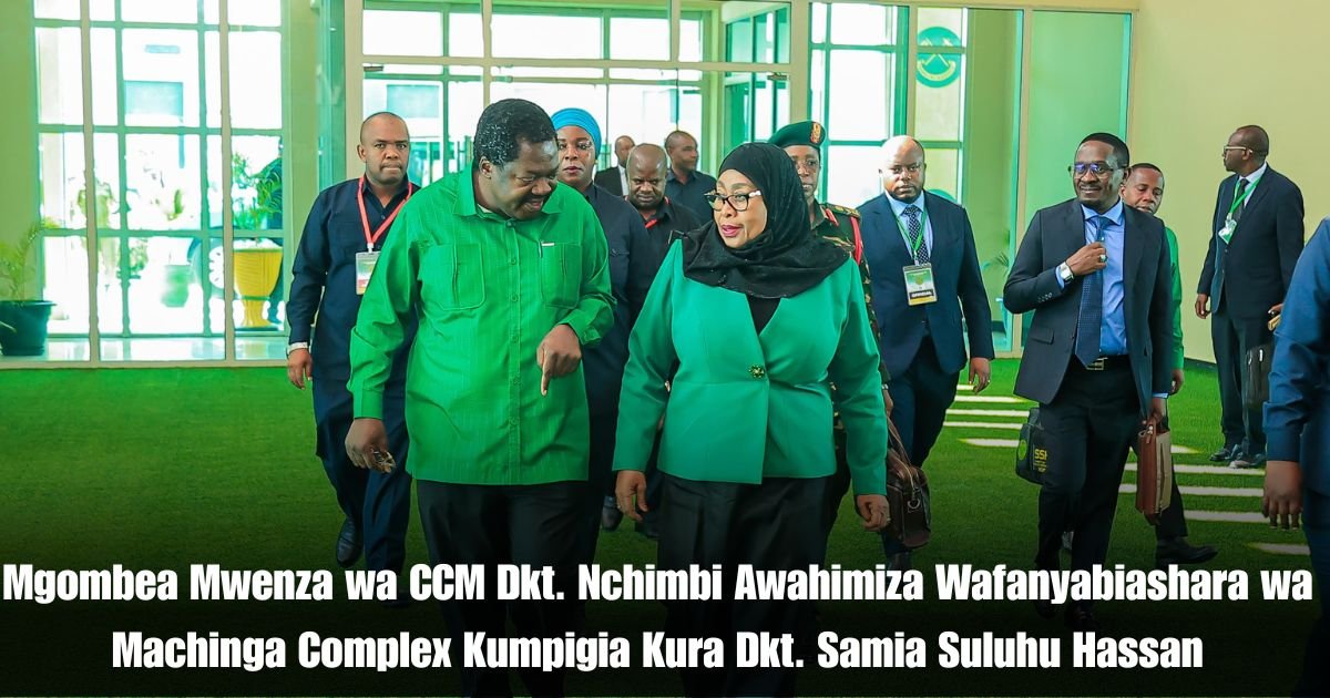 Mgombea Mwenza wa CCM Dkt. Nchimbi Awahimiza Wafanyabiashara wa Machinga Complex Kumpigia Kura Dkt. Samia Suluhu Hassan
