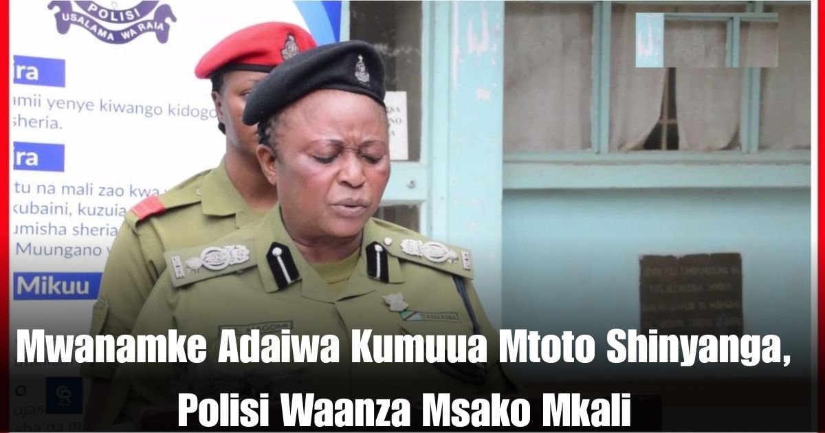 Mwanamke Adaiwa Kumuua Mtoto Shinyanga, Polisi Waanza Msako Mkali