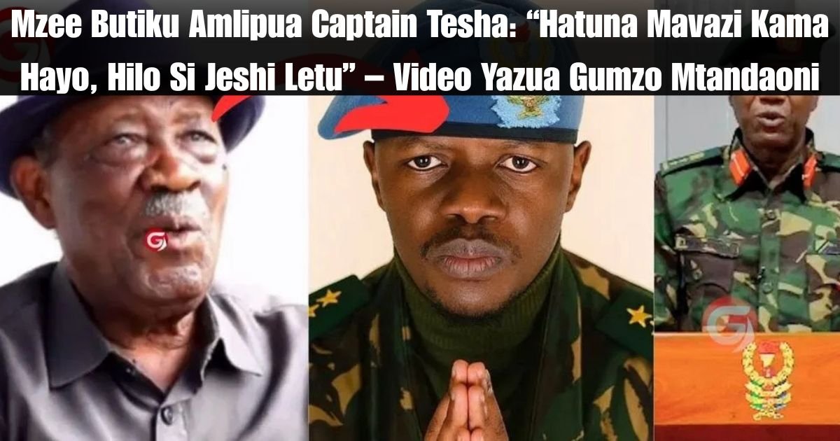 Mzee Butiku Amlipua Captain Tesha: “Hatuna Mavazi Kama Hayo, Hilo Si Jeshi Letu” – Video Yazua Gumzo Mtandaoni
