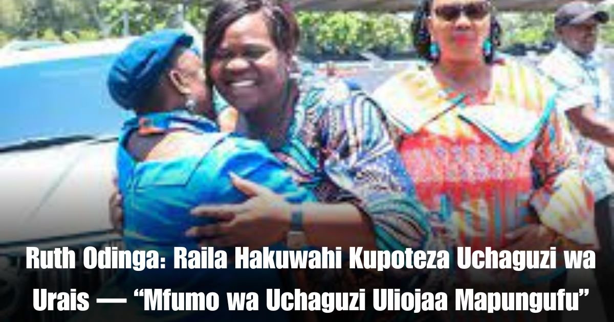 Ruth Odinga: Raila Hakuwahi Kupoteza Uchaguzi wa Urais — “Mfumo wa Uchaguzi Uliojaa Mapungufu”