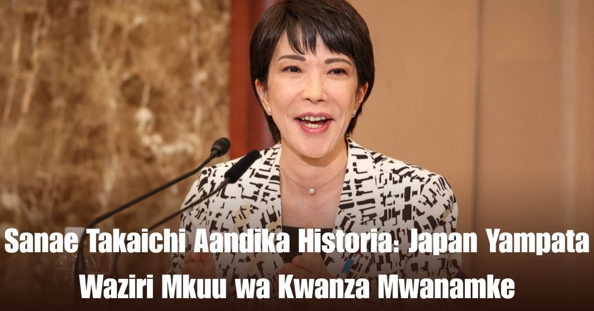 Sanae Takaichi Aandika Historia: Japan Yampata Waziri Mkuu wa Kwanza Mwanamke