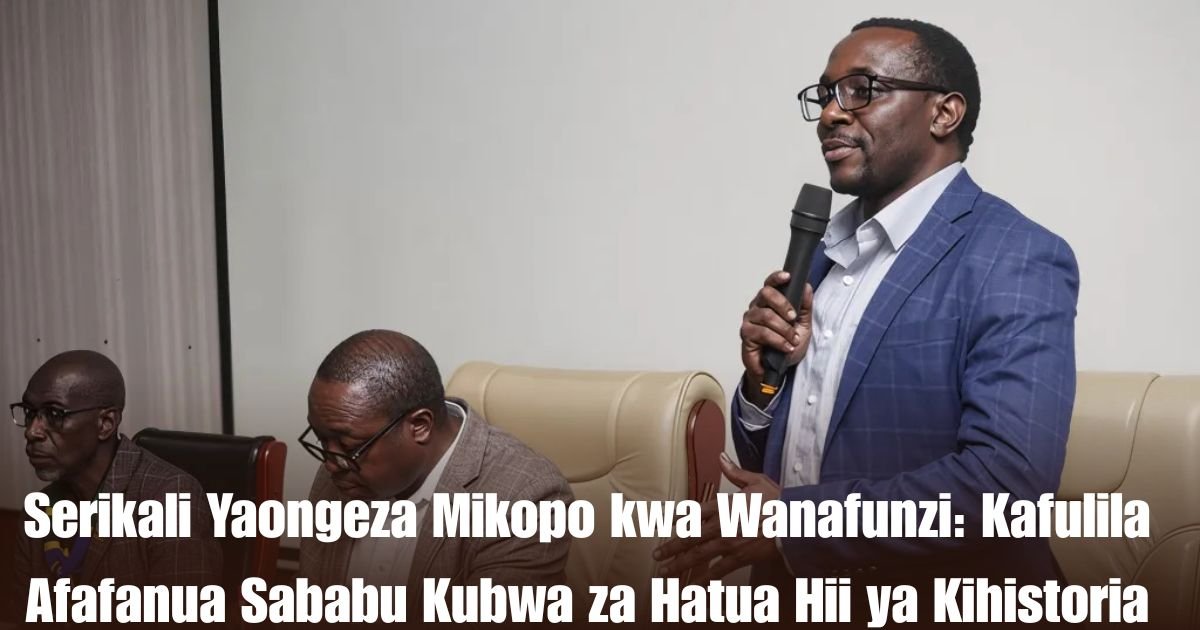 Serikali Yaongeza Mikopo kwa Wanafunzi: Kafulila Afafanua Sababu Kubwa za Hatua Hii ya Kihistoria