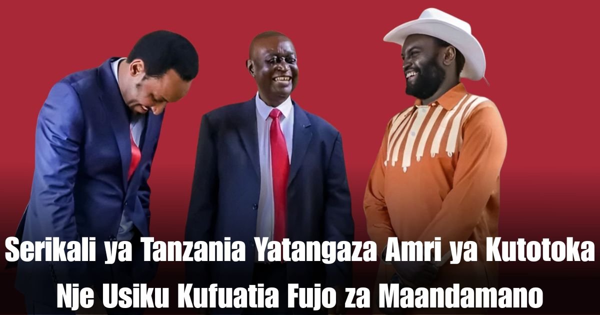 Serikali ya Tanzania Yatangaza Amri ya Kutotoka Nje Usiku Kufuatia Fujo za Maandamano