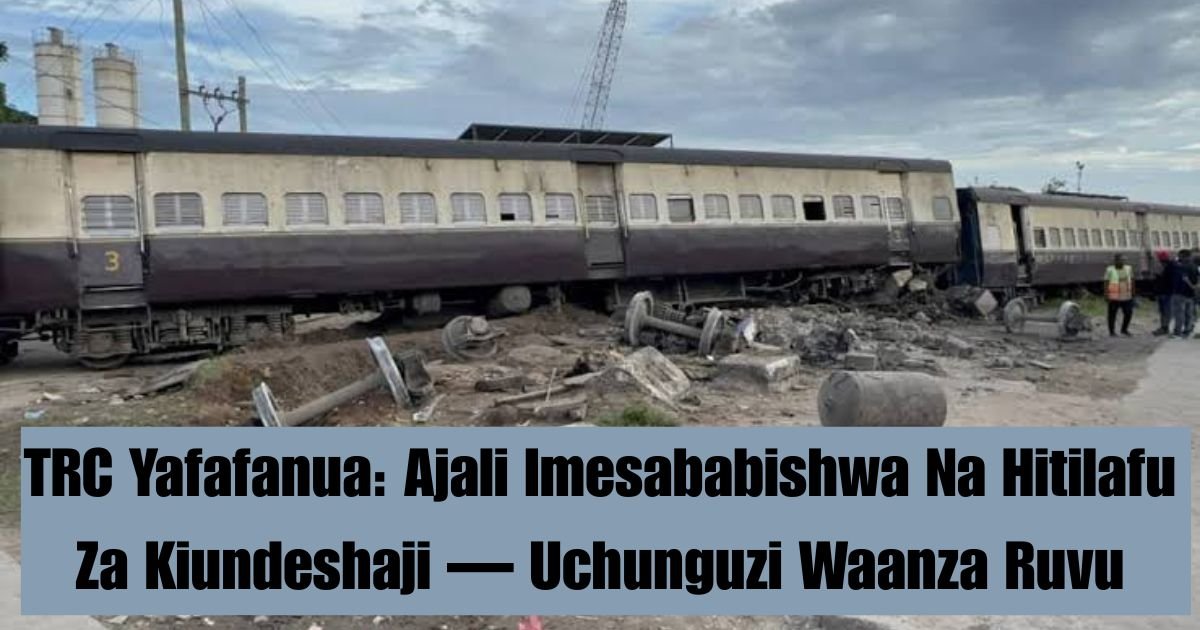 TRC Yafafanua: Ajali Imesababishwa Na Hitilafu Za Kiundeshaji — Uchunguzi Waanza Ruvu