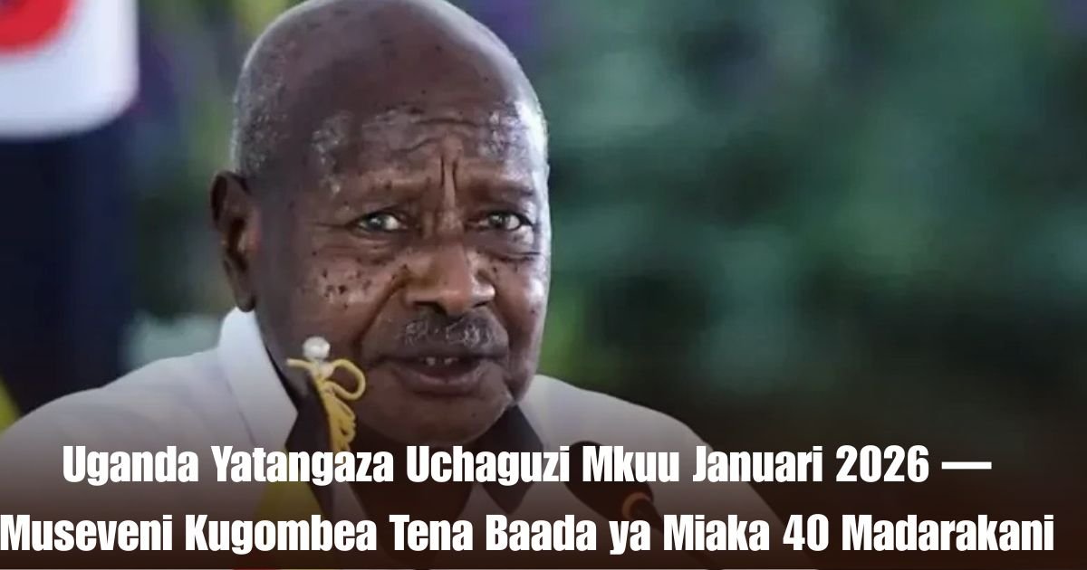 Uganda Yatangaza Uchaguzi Mkuu Januari 2026 — Museveni Kugombea Tena Baada ya Miaka 40 Madarakani
