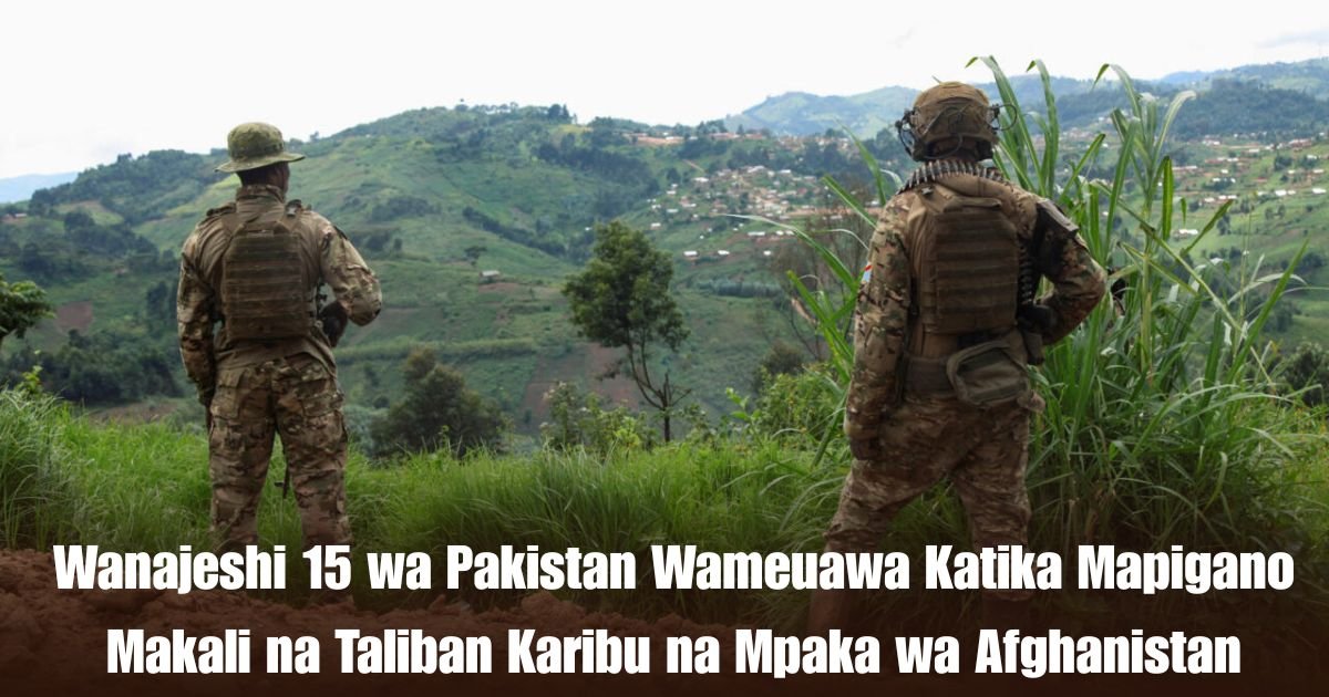 Wanajeshi 15 wa Pakistan Wameuawa Katika Mapigano Makali na Taliban Karibu na Mpaka wa Afghanistan