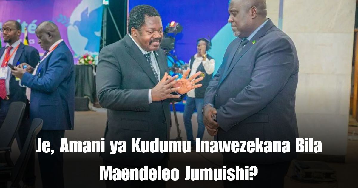 Je, Amani ya Kudumu Inawezekana Bila Maendeleo Jumuishi?
