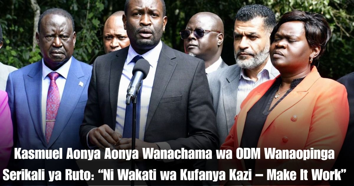 Kiongozi wa Vijana wa Chama cha Orange Democratic Movement (ODM), Kasmuel McOure, amewataka wanachama kuacha migawanyiko ya kisiasa na kufuata mwelekeo wa maendeleo na huduma.