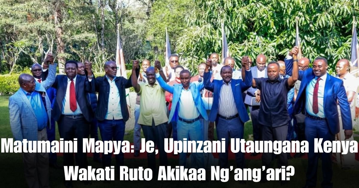 Matumaini Mapya: Je, Upinzani Utaungana Kenya Wakati Ruto Akikaa Ng’ang’ari?
