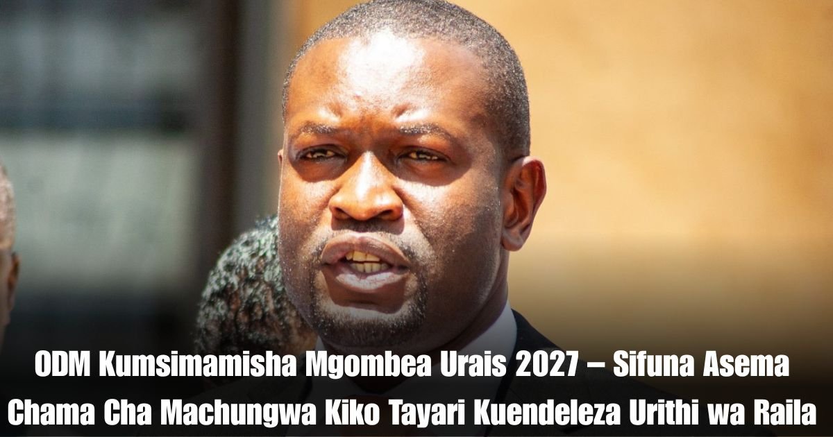 ODM Kumsimamisha Mgombea Urais 2027 – Sifuna Asema Chama Cha Machungwa Kiko Tayari Kuendeleza Urithi wa Raila