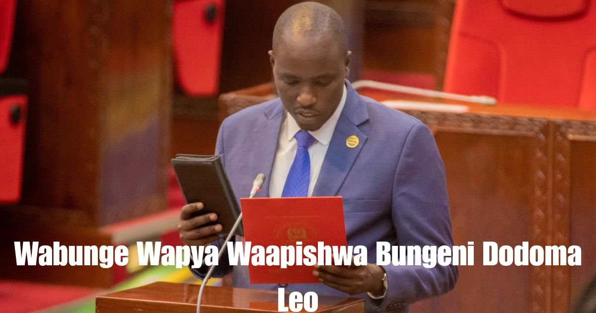 Wabunge Wapya Waapishwa Bungeni Dodoma Leo