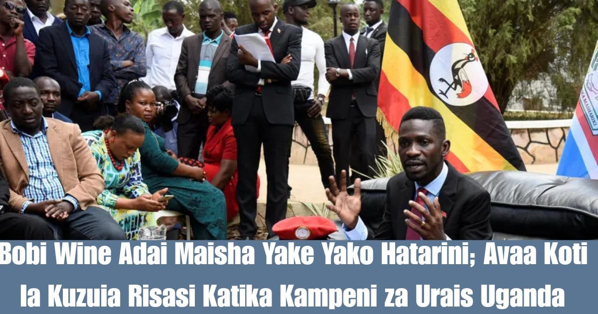 Bobi Wine Adai Maisha Yake Yako Hatarini; Avaa Koti la Kuzuia Risasi Katika Kampeni za Urais Uganda