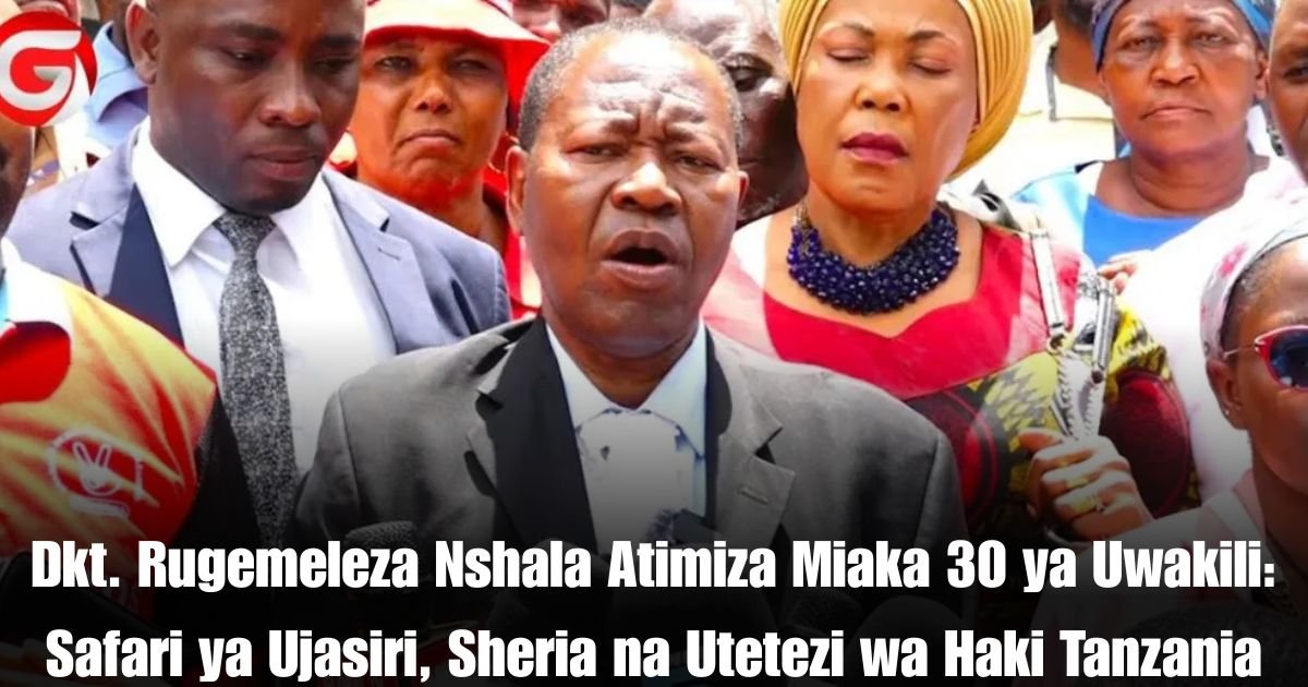 Dkt. Rugemeleza Nshala Atimiza Miaka 30 ya Uwakili: Safari ya Ujasiri, Sheria na Utetezi wa Haki Tanzania