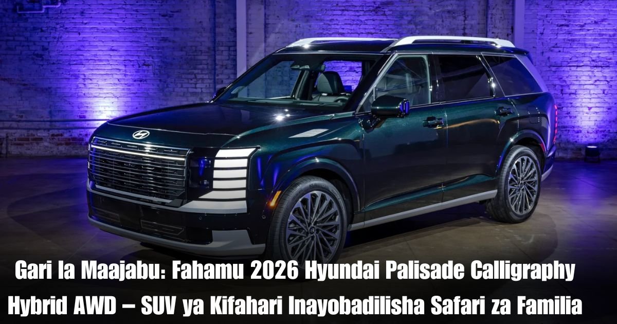 Gari la Maajabu: Fahamu 2026 Hyundai Palisade Calligraphy Hybrid AWD – SUV ya Kifahari Inayobadilisha Safari za Familia