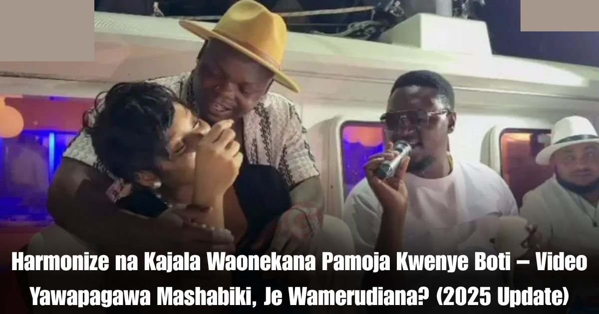Harmonize na Kajala Waonekana Pamoja Kwenye Boti – Video Yawapagawa Mashabiki, Je Wamerudiana? (2025 Update)