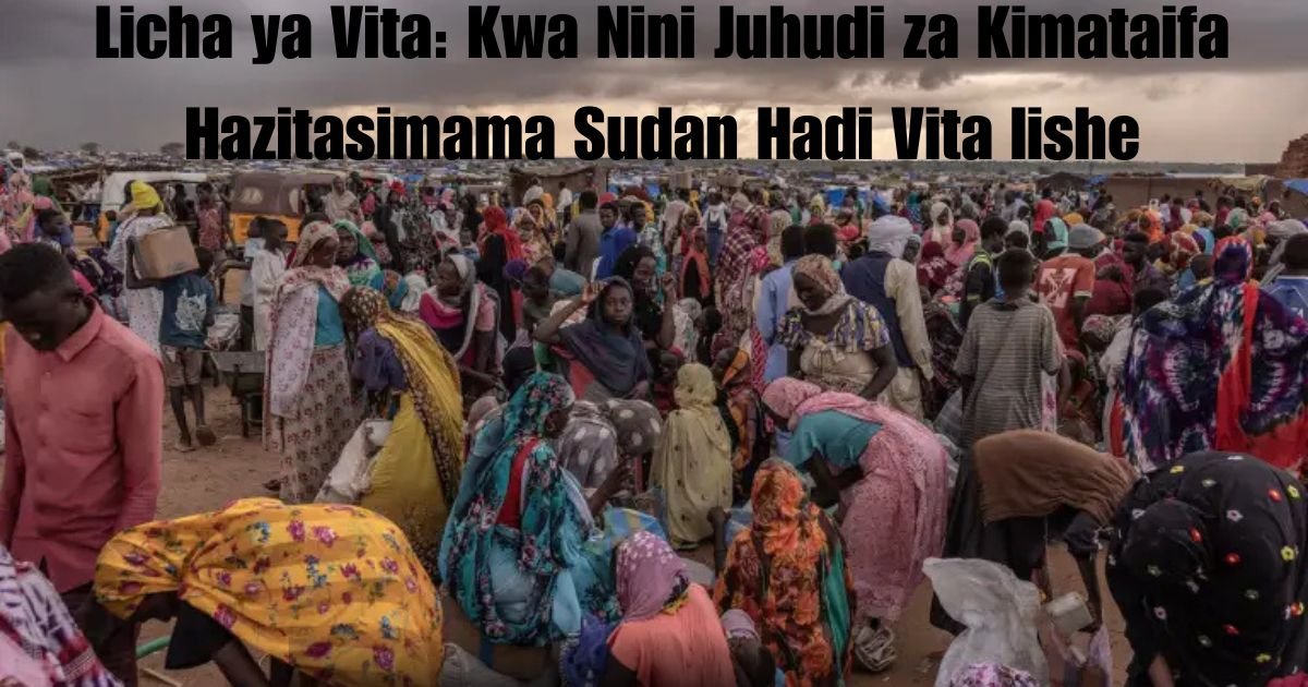 Licha ya Vita: Kwa Nini Juhudi za Kimataifa Hazitasimama Sudan Hadi Vita Iishe