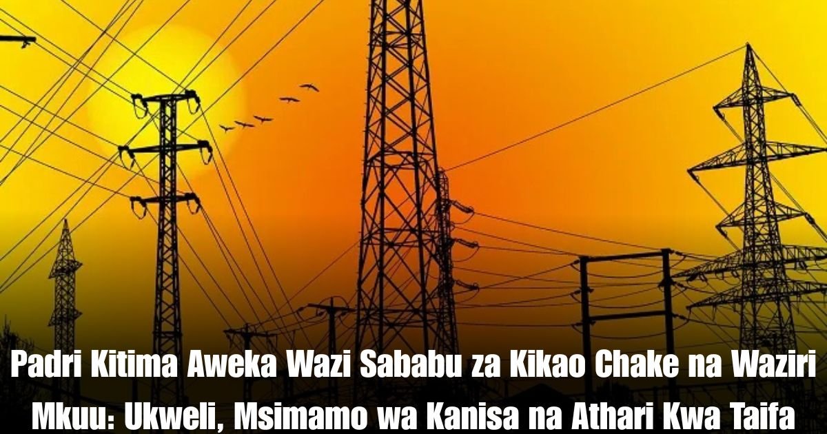 Padri Kitima Aweka Wazi Sababu za Kikao Chake na Waziri Mkuu: Ukweli, Msimamo wa Kanisa na Athari Kwa Taifa
