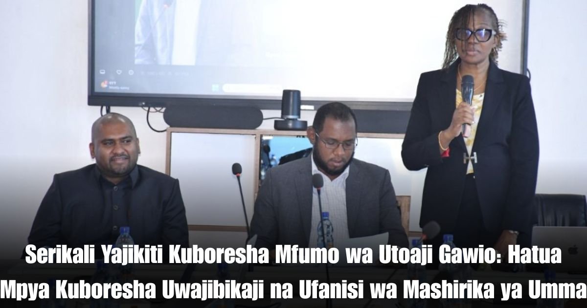 Serikali Yajikiti Kuboresha Mfumo wa Utoaji Gawio: Hatua Mpya Kuboresha Uwajibikaji na Ufanisi wa Mashirika ya Umma