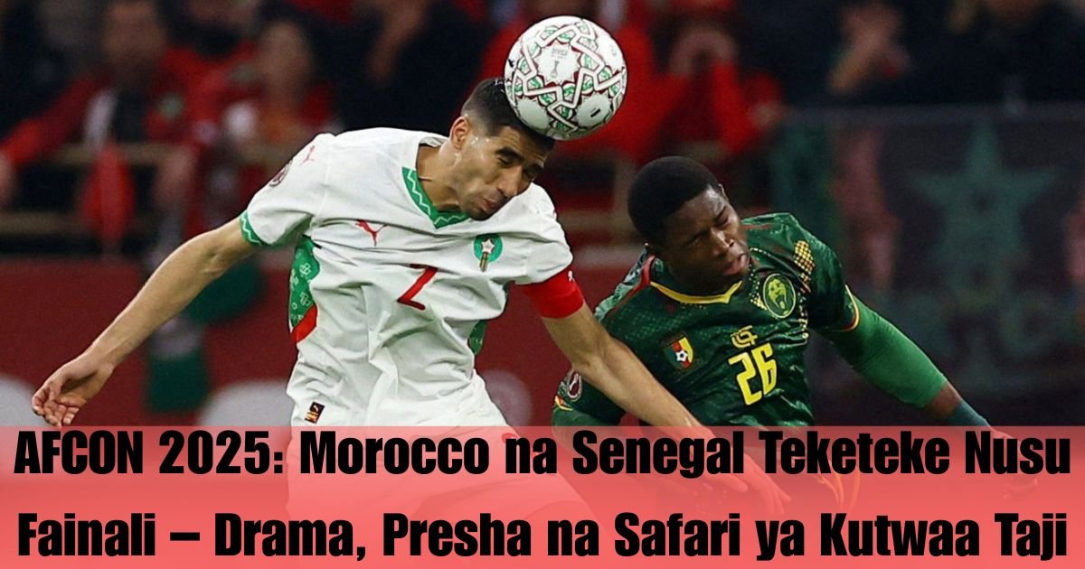 AFCON 2025: Morocco na Senegal Teketeke Nusu Fainali – Drama, Presha na Safari ya Kutwaa Taji