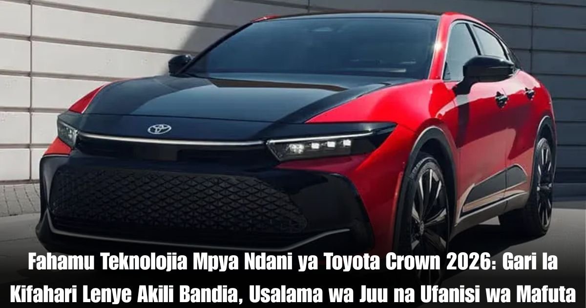 Fahamu Teknolojia Mpya Ndani ya Toyota Crown 2026: Gari la Kifahari Lenye Akili Bandia, Usalama wa Juu na Ufanisi wa Mafuta