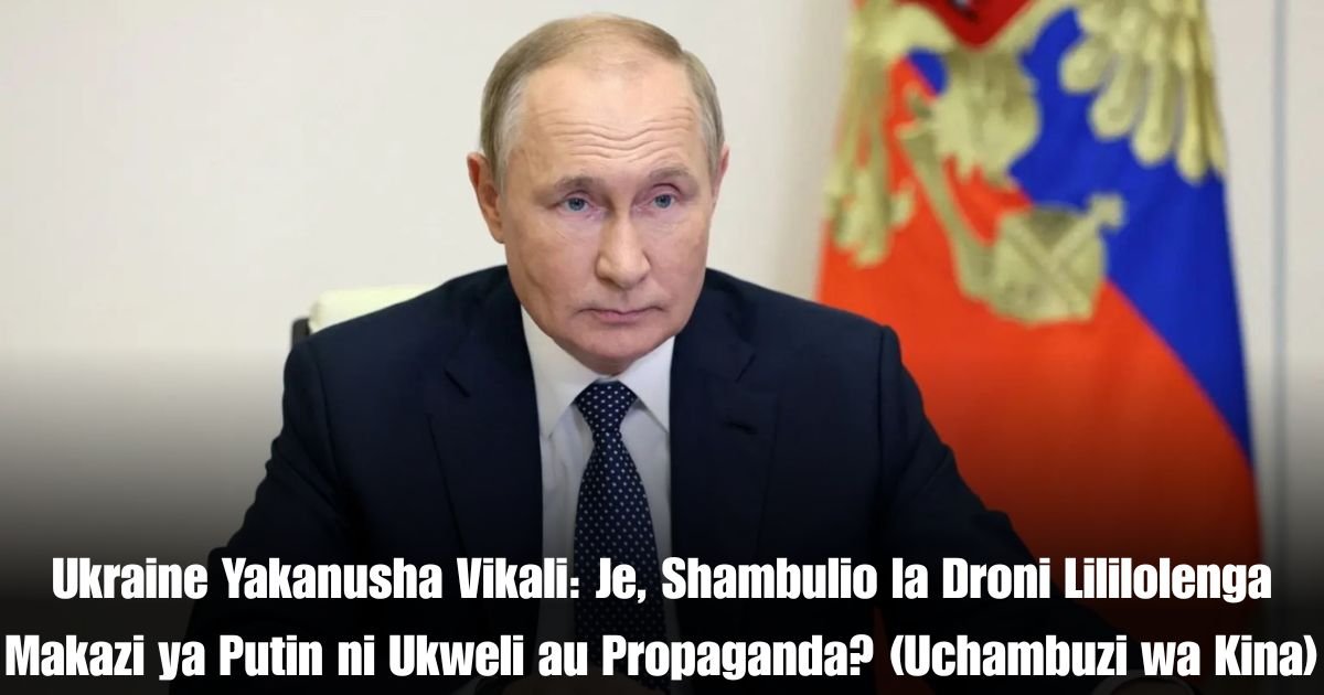 Ukraine Yakanusha Vikali: Je, Shambulio la Droni Lililolenga Makazi ya Putin ni Ukweli au Propaganda? (Uchambuzi wa Kina)